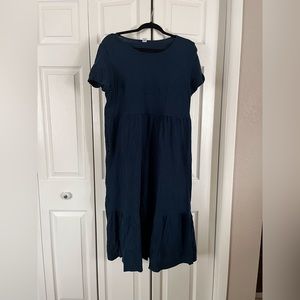 Old Navy Blue Dress Size Petite Large